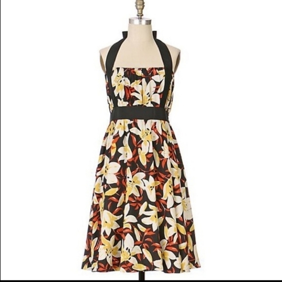 Moulinette Soeurs Mayflower Lily silk dress 8 - Picture 2 of 8